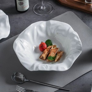 2025全新创意设计高端陶瓷餐具光滑表面汤碗和意大利西部面食家用