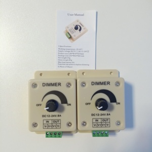 12V 24V 8A 96W manopola rotante LED Dimmer Switch Controller per strisce LED moduli luci a nastro lampada a nastro