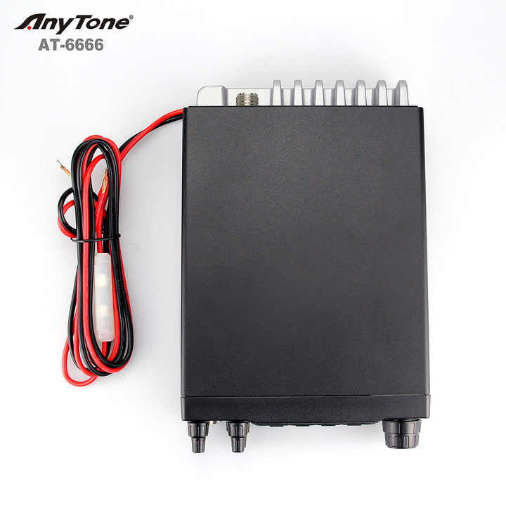 Radio 10 Meter AnyTone AT-6666 untuk Truk dengan Mode SSB(PEP)/FM/AM/PA Daya Tinggi Layar LCD Besar Radio Dua Arah