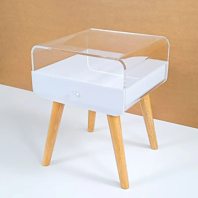 Nuova moda dimensioni personalizzate mobili per sala da pranzo tavolo in acrilico mobili per la casa moderna sedia da pranzo bianca Set 3 giorni pacchetto sicuro