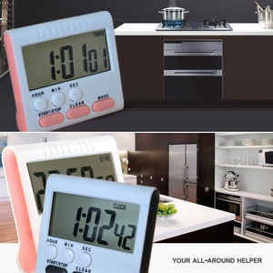 2024 neuester Küchen-Timezähler 24 Stunden Digitaler Wecker-<span class=keywords><strong>LCD</strong></span>-Bildschirm magnetische Unterlage zum Kochen Backen