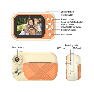 P1S 3.5 Inches Kids <strong>Camera</strong> 12MP Instant Printable <strong>Camera</strong> Ink Free Printing Digital Selfie <strong>Camera</strong> for Children Aged 3-12 - Product Image 2