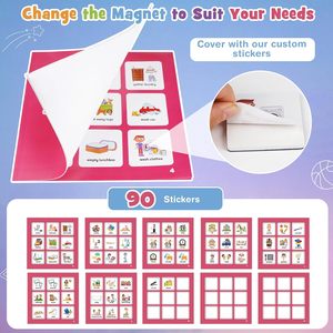 ตารางงานด้วยแม่เหล็กสำหรับเด็กช่วยวางแผนตอนเช้าและก่อนนอน - Product Image 4