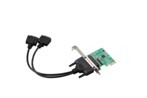 2 Port PCIe Rs232 Low Profile Serial Adapter Card <strong>PCI</strong> Express Add on Card ASIX/AX99100 Expansion Card with Breakout Cable - Product Image 2