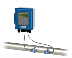 Ultrasonic Flow Meter Portable External Clamp <strong>Insertion</strong> Type Pipe Segment Liquid Flow Rate Meter - Product Image 1