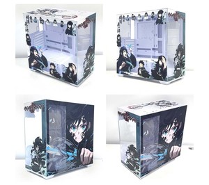 SAMA, funda de ordenador con temática de Anime personalizada, vista al mar, enchufe trasero para habitación, torres de chasis de ordenador de escritorio transparentes con ventilador