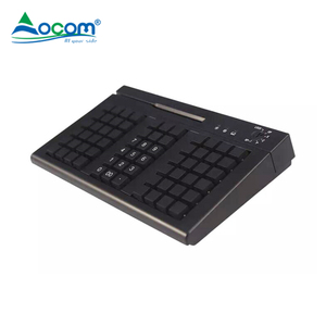 Mini teclado POS programable USB con cable profesional de 66 teclas Lector de tarjetas opcional Nueva operación mecánica en idioma coreano - Product Image 3