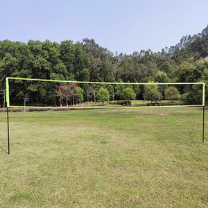 Fabrika özelleştirmek 32x3x8ft PVC kumaş badminton topları ve raketleri ile taşınabilir plaj badminton net set - Product Image 3