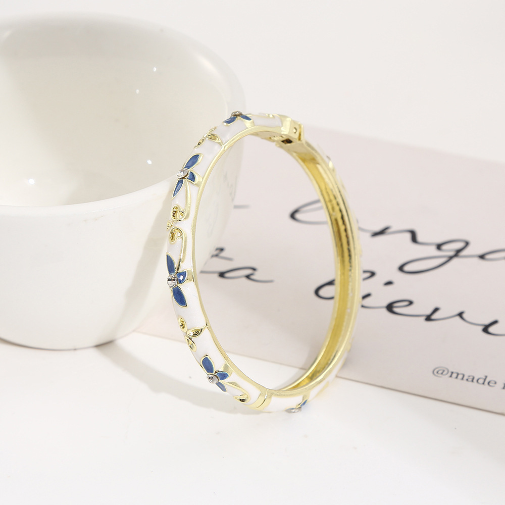 Hd-052 golden real white-quicksand sapphire blue