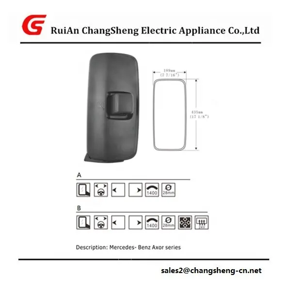 Specchietto retrovisore per auto nuovo specchietto laterale sinistro e destro per mercedes axor series