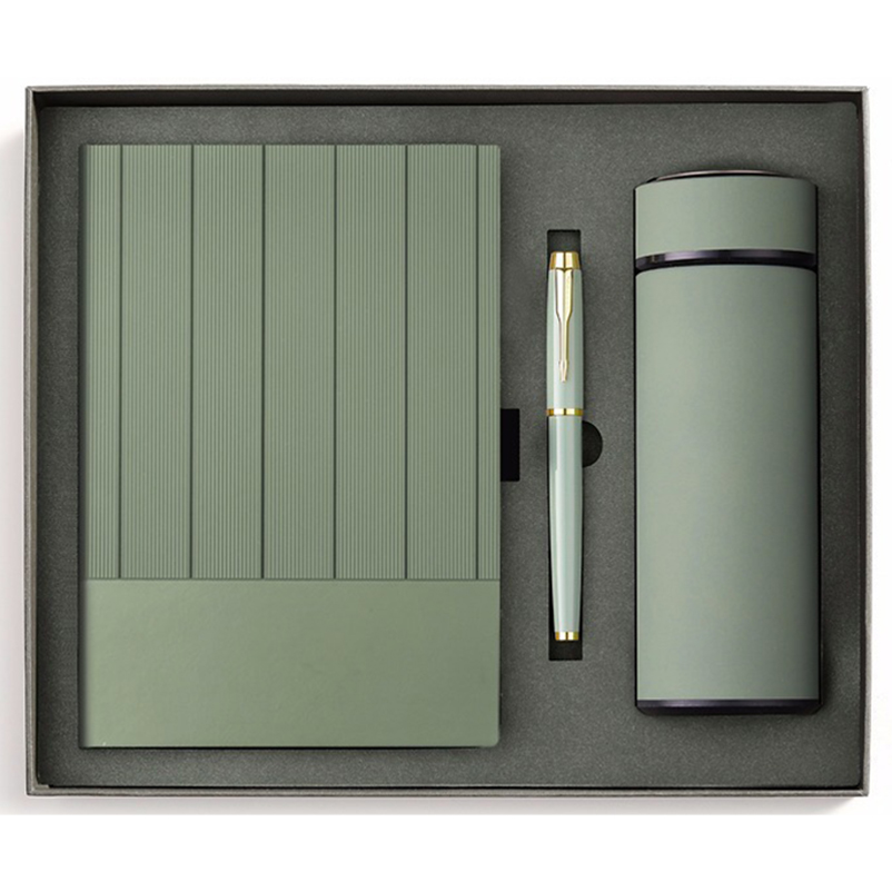 Vert (Cahier + Stylo + Bouteille d'eau)