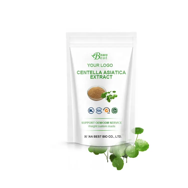 Estratto di Asiatica Hydrocotyle/Gotu Kola Foglia Polvere Asiatico acido 90%