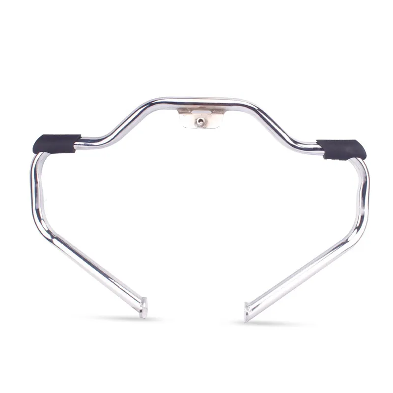 Barra de choque de protección de motor de bigote cromado para motocicleta Harley Softail Fat Street Bob Low Rider Fat Boy 2018-UP Heritage