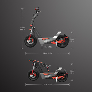 Patinete eléctrico inteligente de dos ruedas HEZZO F8 con motor impermeable de 8000W y 72V, pantalla LCD de movilidad de alta velocidad, tipo de Sensor de freno de disco - Product Image 5