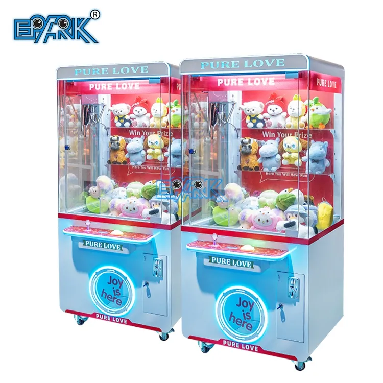 Epark Muntautomaat Roze Crane Vangen Knuffels Machine Speelgoed Klauw Kraan Game Machine