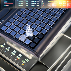 Оптовая продажа программируемая USB-клавиатура с магнитным считывателем карт все-в-одном POS-системы магнитные мембранные ключи оптом - Product Image 2