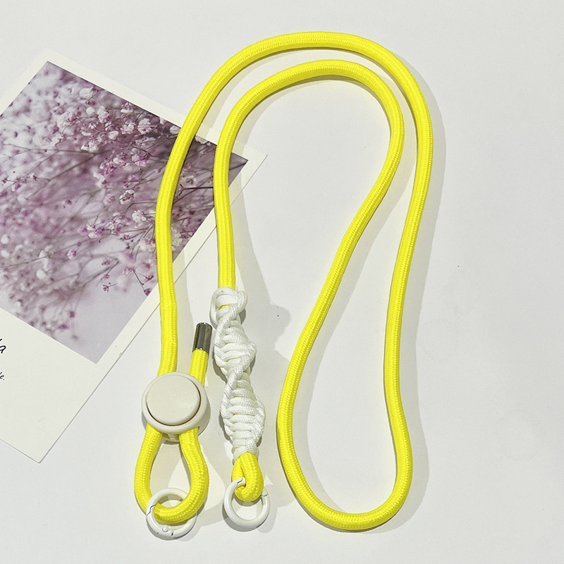 Corde jaune avec noeud blanc