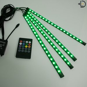 18*4 72leds Universal ภายในรถตกแต่ง RGB LED Strip Light บรรยากาศโคมไฟชุดโคมไฟเท้า 20 คีย์รีโมทคอนโทรล - Product Image 3