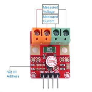 INA226 IIC I2C-Schnittstelle Bidirektion ales Strom-/Spannungs überwachungs sensor modul Zero-Drift-Breakout-Board für Ard - Product Image 5