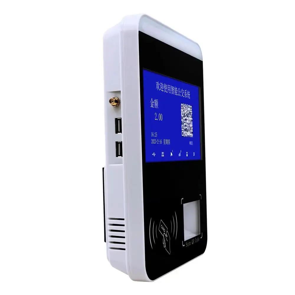 Touchscreen Android 11 System Smart Bus Valid ator Tippen Sie auf Zahlungs terminal EMV NFC-Kartenleser QR-Barcode-Scanner