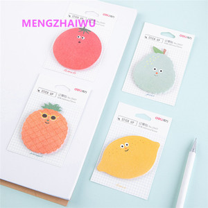 批发儿童自有品牌文具卡通水果可爱造型便签垫定制办公用纸便签垫批发