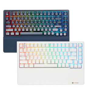 Hexgears Y2 Hot Swap RGB retroiluminado Bluetooth Wireless Gamer Keyboard PBT Keycap Red Switch Gaming Teclado mecánico para escritorio - Product Image 1