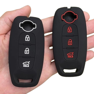OEM ODMシリコーンゴム3ボタン車キーシェルリモートフォブカバーホルダー2019 2020 202024日産用