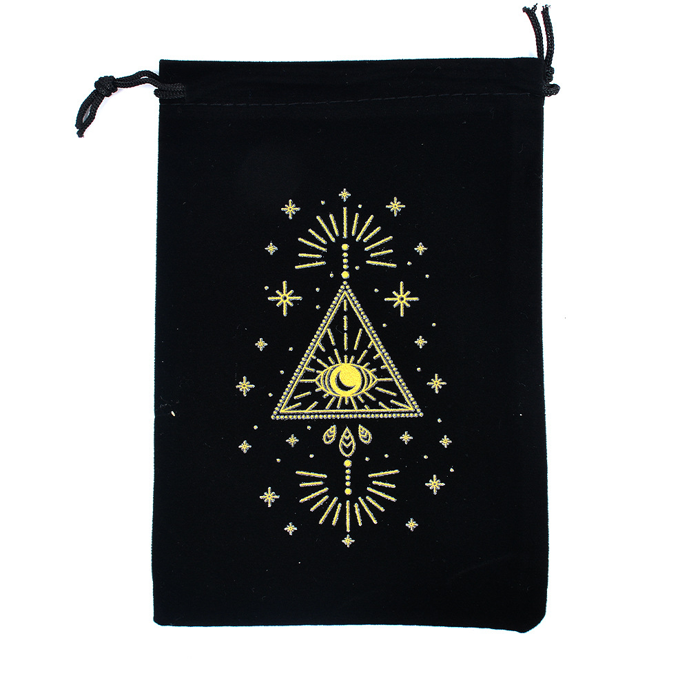 Tarot en flanelle noire 7-1318cm