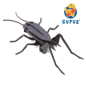 חדש 3 3D מיני חרקים נייר פאזל קריקט חיפושית קריקט חרמש חגב המוח מודל פאזל פאזל חינוכי צעצוע גזע