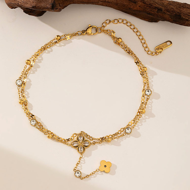 Fleur diamant/or