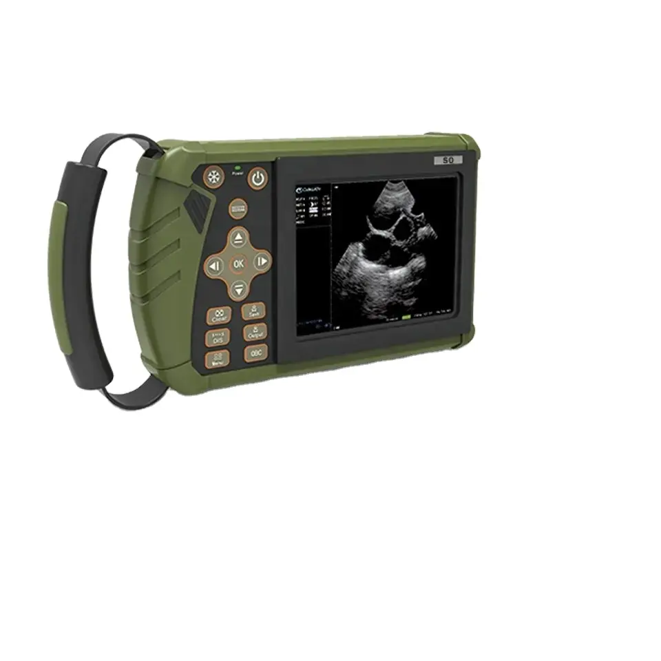 Grande schermo ad alta definizione, kit di rilevamento della gravidanza con scanner ad ultrasuoni portatile veterinario portatile ad alta definizione