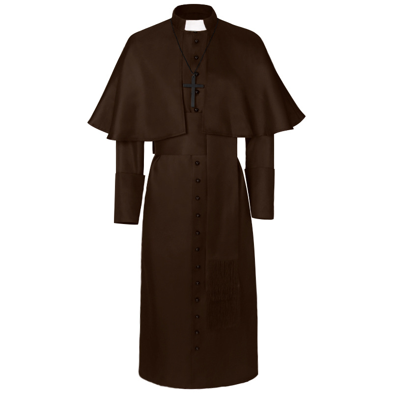 Robe de prêtre marron