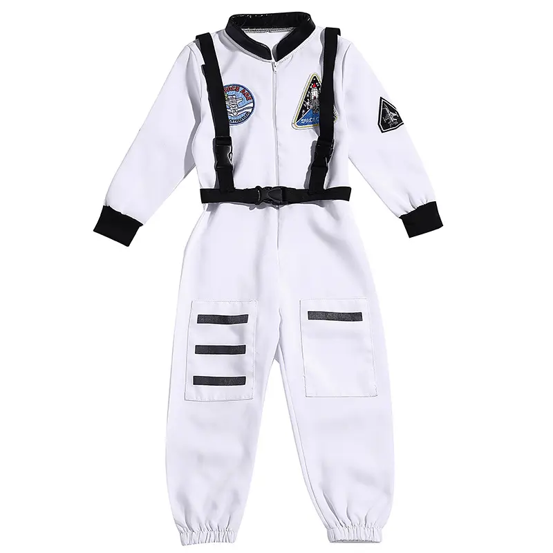 Costume di Halloween coppia di bambini che vagano in terra tuta spaziale Party Cosplay astronauta uomo donna donna donna bianca