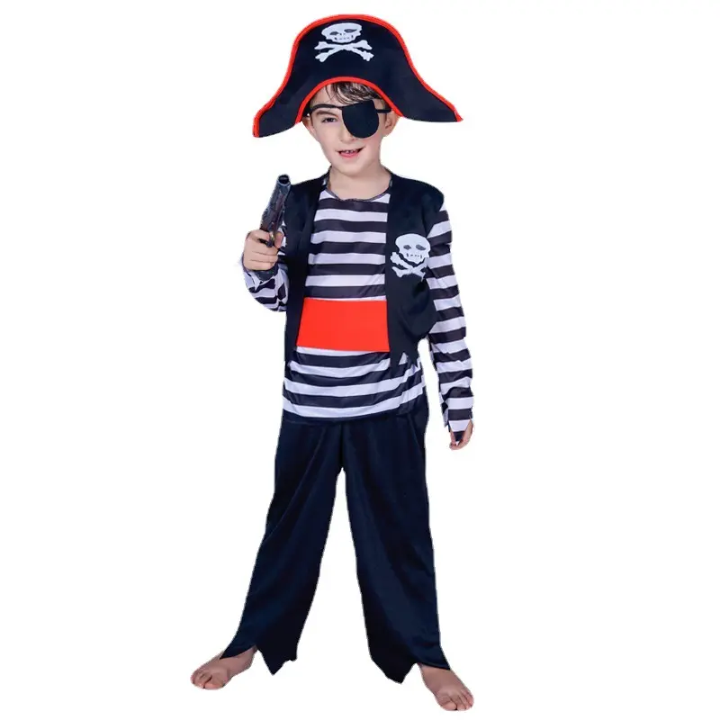 Barato y de alta calidad precio competitivo niños Cosplay pirata disfraz de Halloween