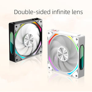 COOLMOON Gaming Computer PC Case Argb Fans <strong>Kit</strong> 120mm Argb Pwm Infinity Mirror Fan Wireless Splicing Silent Computer Cooling Fan - Product Image 6
