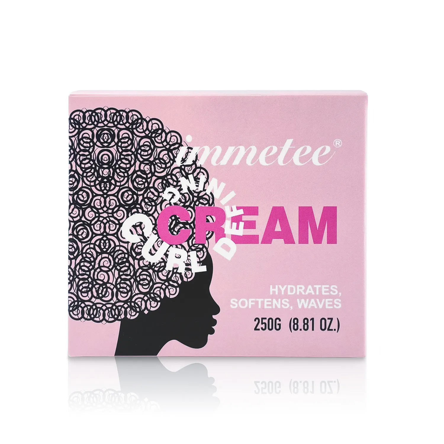 IMMETEE-crème revitalisante pour cheveux, huile de noix de coco biologique, crème Anti-frisottis pour cheveux naturels