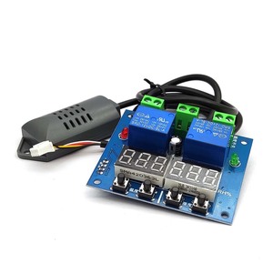 Termostato Digital LED, Control de temperatura y humedad, termómetro, higrómetro, controlador, módulo de relé, salida Dual, Auto