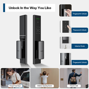 Sistema di sicurezza domestica con blocco intelligente con impronte digitali completamente automatico Homekit Bluetooth Tuya Smart Keypad digitale accesso alla carta senza chiave