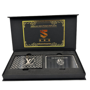 中国工厂手工制作金属信用卡贵宾俱乐部礼品盒 - Product Image 1