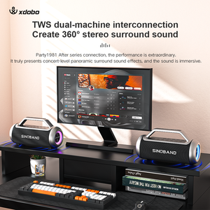 Módulo amplificador XDOBO, altavoz, caja de sonido multiefecto, amplificador de guitarra acústica, altavoz compatible con Usb/aux/BT/altavoces de entrada en vivo dual - Product Image 6
