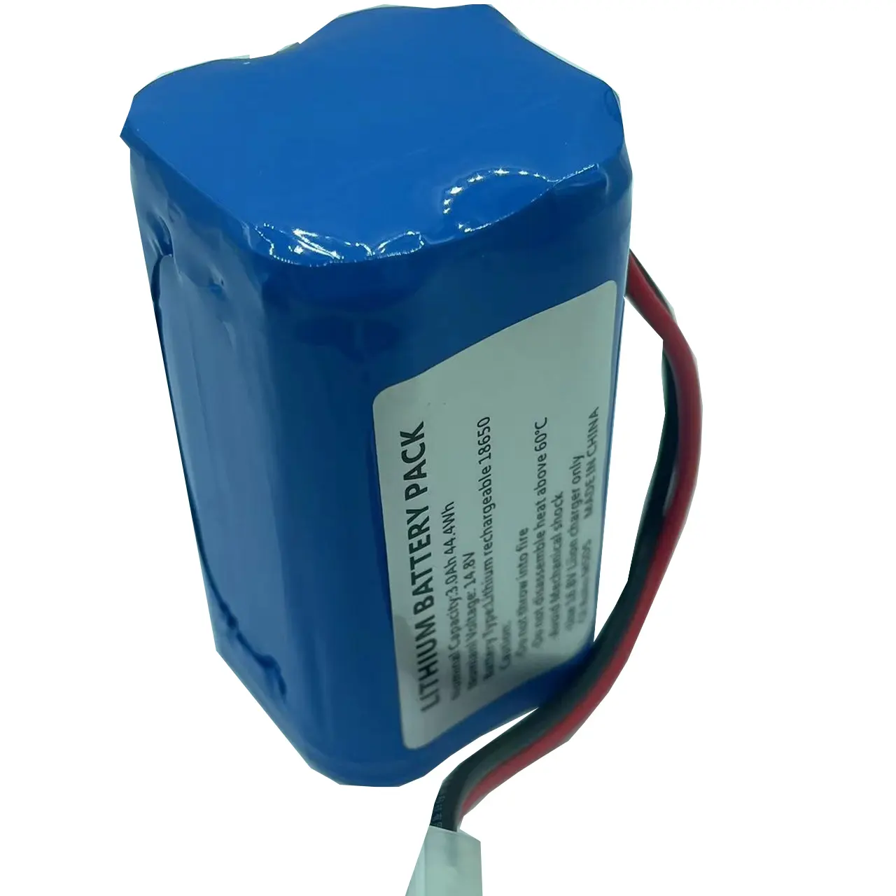 Paquete de batería de iones de litio recargable personalizado 18650, 14,8, 3000 V, Mah para aspiradoras robot