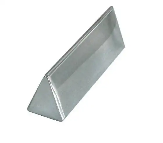 Barra Triangular sólida de acero inoxidable 304, barra Triangular de acero de cabeza en frío, estructura de acero, ASTM 304, aleación, recocido enrollado en caliente