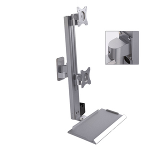 Heavy-Duty Dual Desk Arm Mount for 15-32 Inch PC <strong>Monitors</strong> Space-Saving 360&deg; Rotation <strong>Function</strong> Supports Two <strong>Computers</strong> New Product - Product Image 2