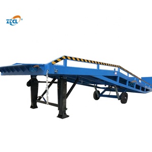 ZTCL Contenedor móvil carretilla elevadora muelle de carga rampa de contenedores 6 toneladas 8 toneladas 10 toneladas 22000lbs capacidad plataforma personalizada