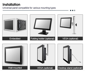 Oem Multi Touch Pcap Monitor de pantalla táctil resistiva capacitiva industrial de 15,6 pulgadas con interfaz Usb Vga Hd-Mi - Product Image 6