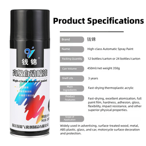 Tinta Acrílica Automotiva de Alto Desempenho QIANJIN SP-C 007 - Verniz Transparente Profissional para Aplicação em Spray - Product Image 2