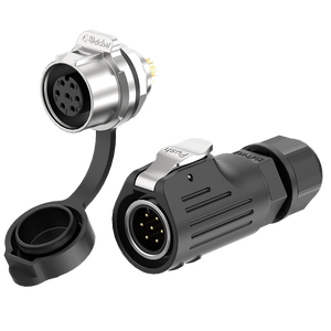 E-weichat LP12 7pin IP67 Nam + Nữ công nghiệp cung cấp tín hiệu không thấm nước cắm ổ cắm kết nối EW-LP12-7P - Product Image 6