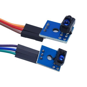 Modulo sensore di tracciamento a 2 vie linea in bianco e nero rilevamento fotoelettrico TCRT5000 auto intelligente dedicato - Product Image 3