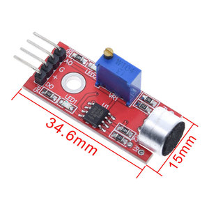 Módulo de Sensor de detección de sonido de voz, KY-037, 4 pines, micrófono, módulo de detección de Sensor de sonido de voz, 37 en 1 - Product Image 2