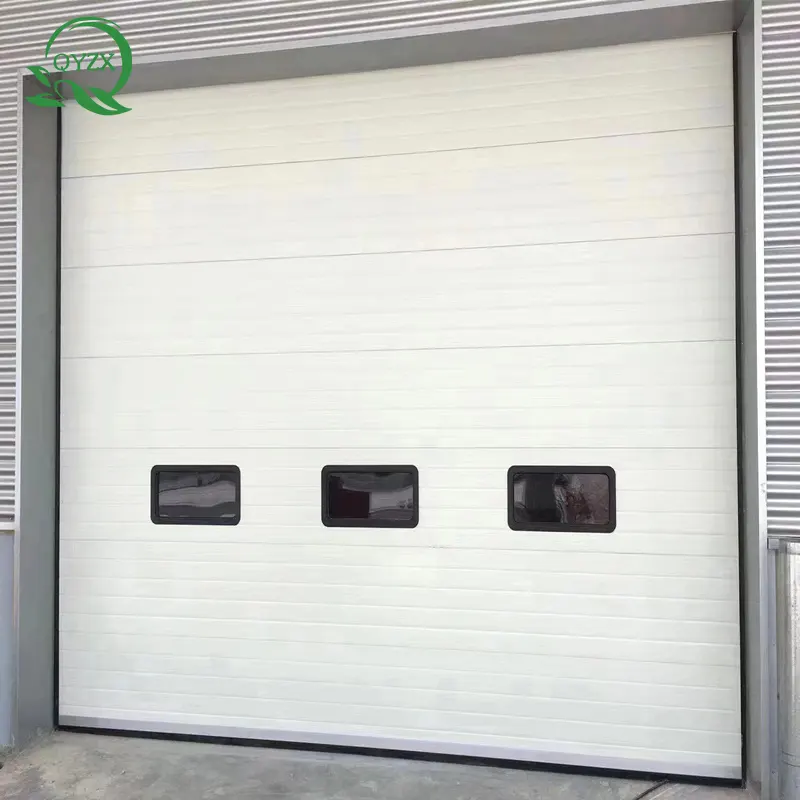 कारखाने थोक गेराज गेट उठाने दरवाजे मानक परिप्रेक्ष्य ओवरहेड औद्योगिक अनुभागीय दरवाजा
